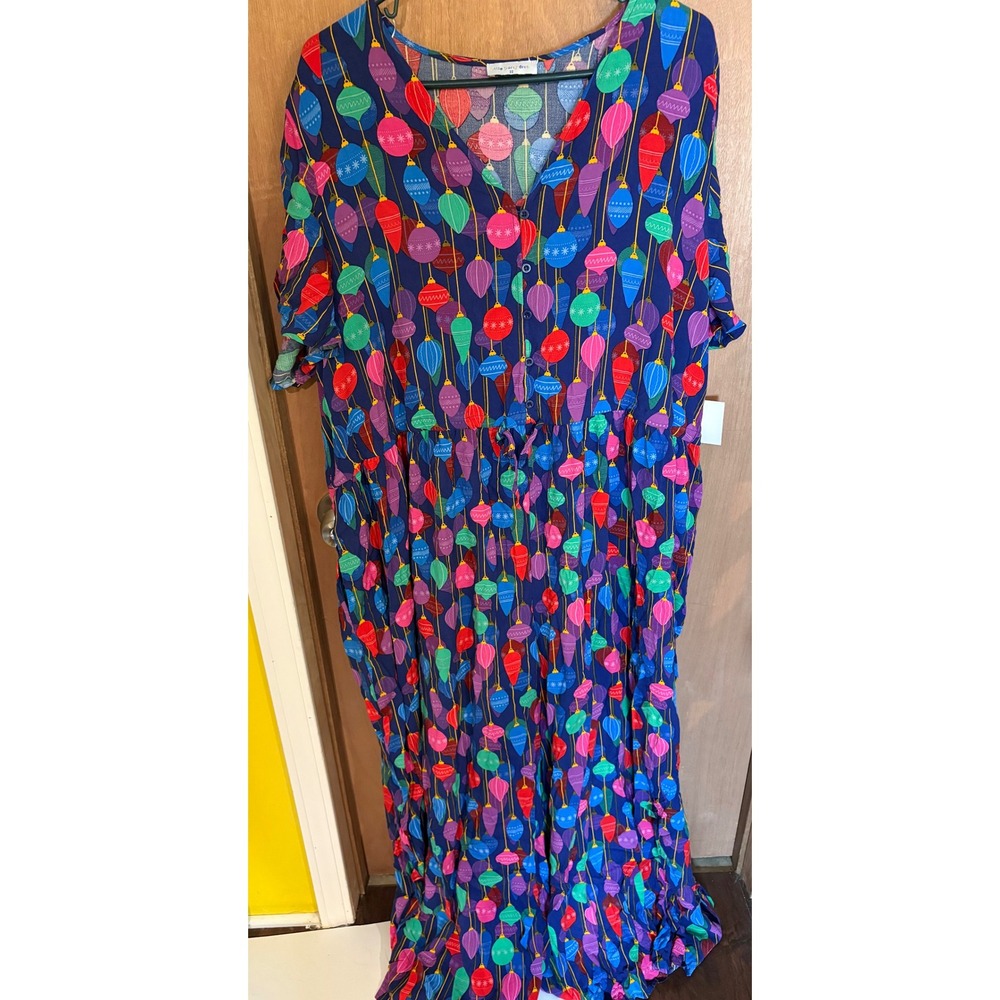 NWT Little Party Dress Juniper Christmas Ornaments Jumpsuit Size 22  Wide Leg